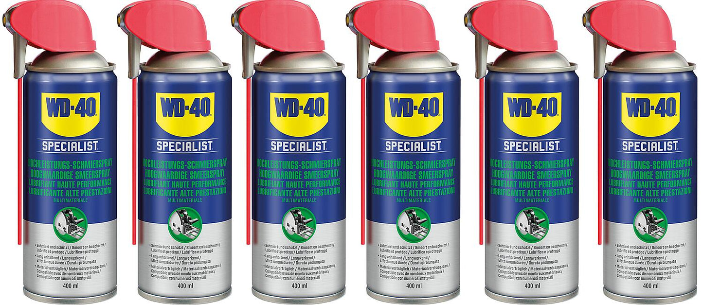 High-performance lubricating spray set, 6-piece, with free lunchbox