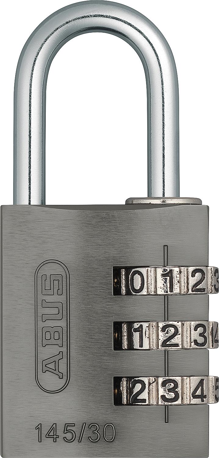 Aluminum padlock type 145/20 blue