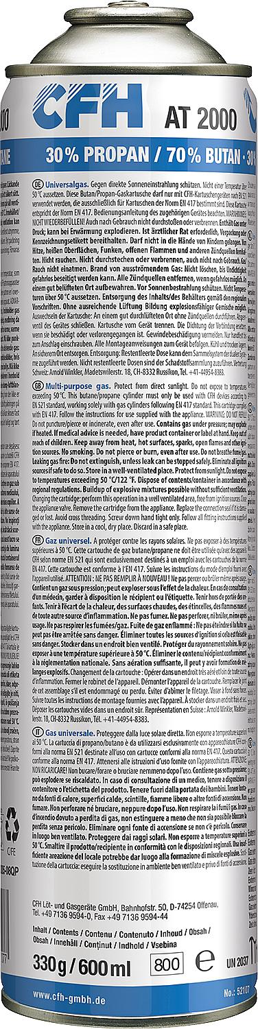 330g pressurized gas canister (7/16" weight)