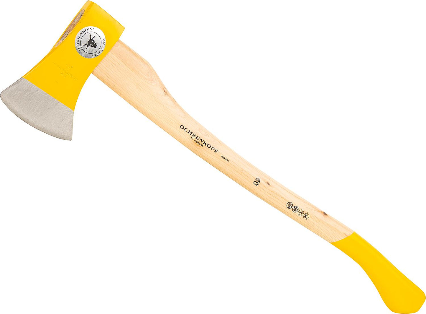 Chainsaw axe OCHSENKOPF type OX 15 H ILTIS with hickory handle, cutting length = 125 mm, handle = 700 mm