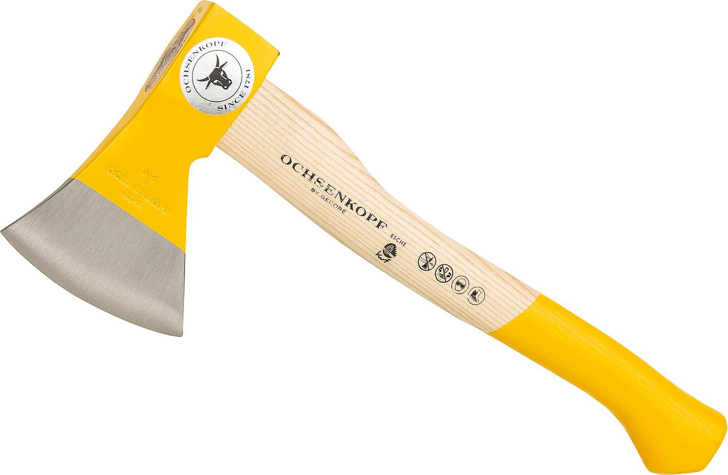 Forestry axe type OX 235 E with ash handle, cutting length = 110 mm, handle = 380 mm