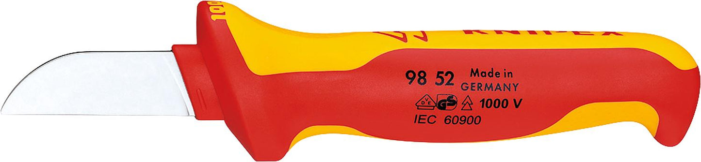 Kabelmesser tauchisoliert VDE Klingenlänge 50mm Gesamtlänge 190mm