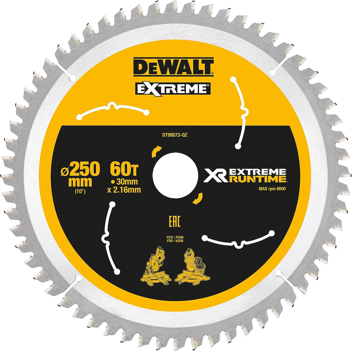 Lame de scie circulaire Dewalt, XR Extreme Runtime, ø 190 x 30 mm