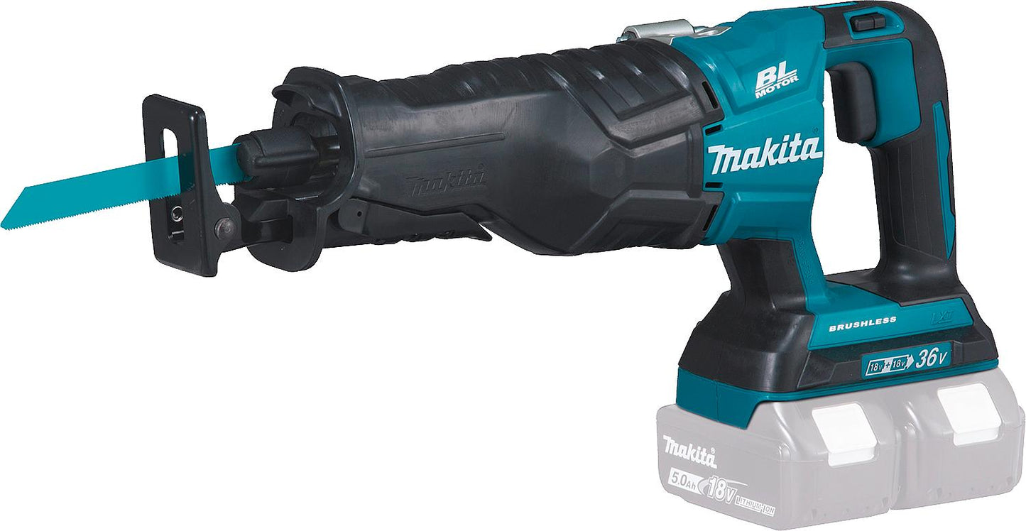 Makita DJR360ZK cordless reciprocating saw, 2x18V, without battery and charger