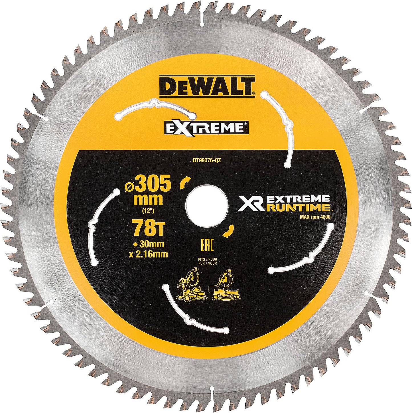 Kreissägeblatt XR, für Holz mit Nägeln