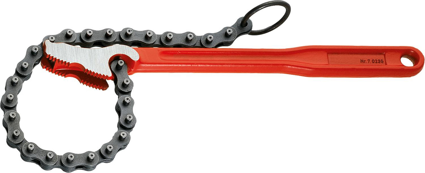 Clé à chaîne pour tuyau, 4" R/L