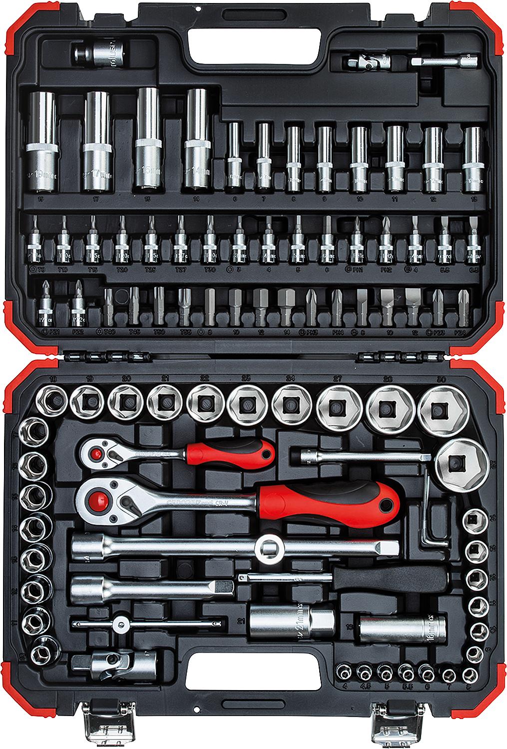 Steckschlüssel-Satz GEDORE red R46003094, 94-teilig 1/4" und 1/2"