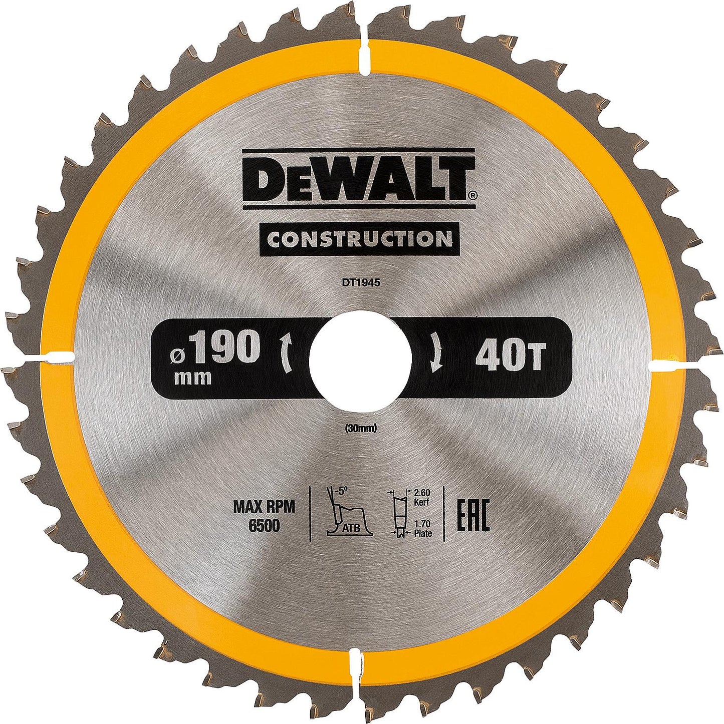 Kreissägeblatt Construction, für Holz, Verbundmaterial und Schalhaut