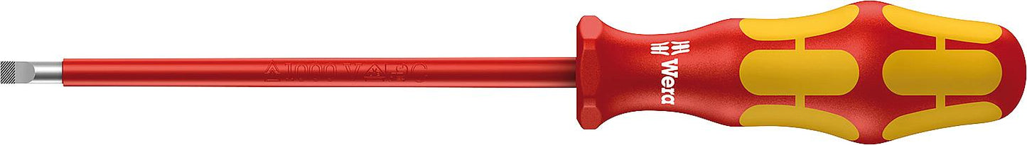 VDE-Schlitz-Schraubendreher Wera 160 i Kraftform Plus-Serie 100 VDE, SL2,5 x 0,4 x 80 mm