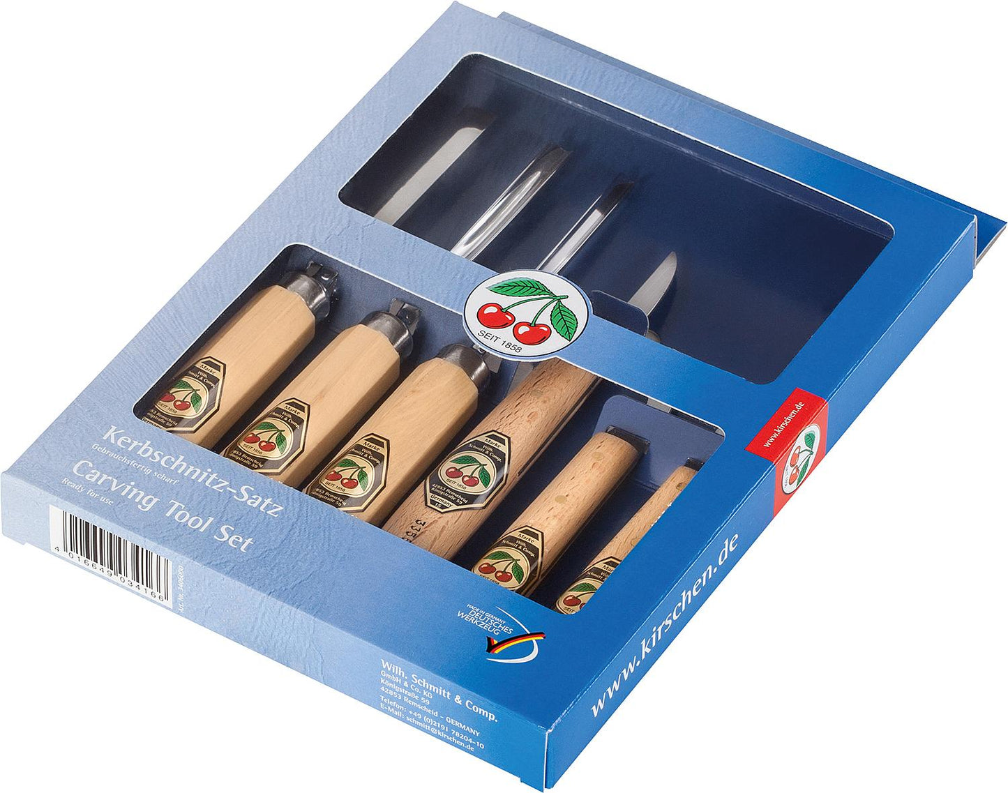 Ensemble à découper « Cerises », 6 pièces sur carton en libre-service