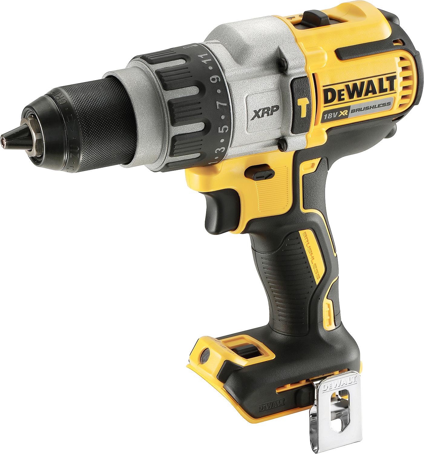 DeWALT 18V DCD996P2 cordless impact drill/driver with 2x 5.0 Ah batteries and charger