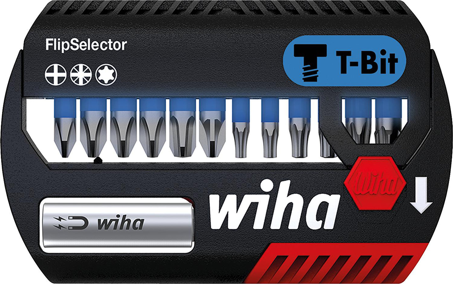 WIHA® T-Bit Set - 13-piece - Philips, Pozidriv and TORX®