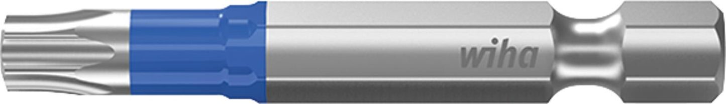 Wiha 7045T Torx® T-bit impact screwdriver with 1/4" drive, long, with torsion zone, T10 x 50 mm, pack of 5