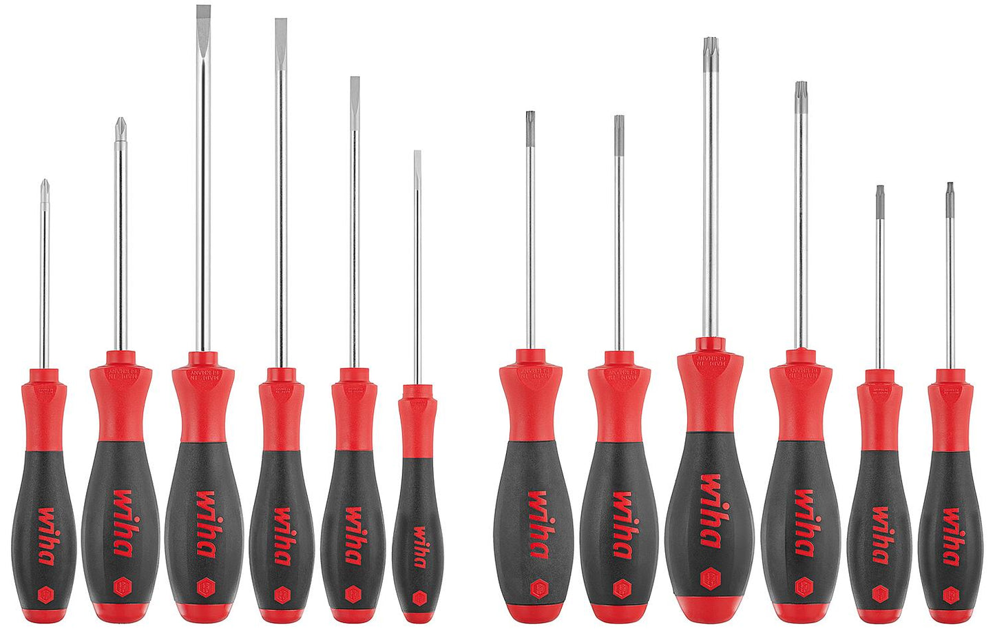 Schraubendreher-Set WIHA 12-teilig bestehend aus Schlitz/Phillips und Torx