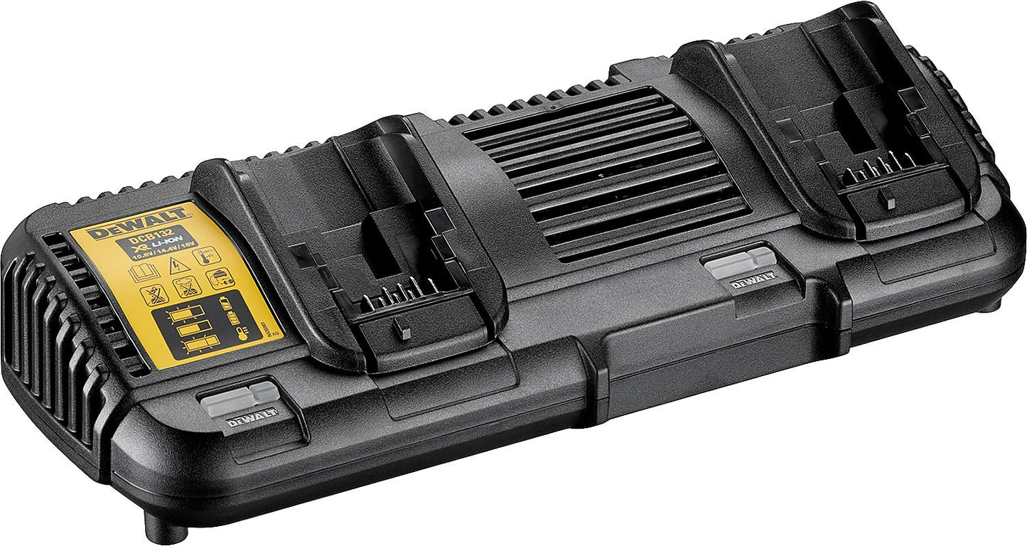 Akku-Doppelladegerät DeWALT DCB132 für alle 10,8, 18 und 54 V Akkus mit LED Anzeige