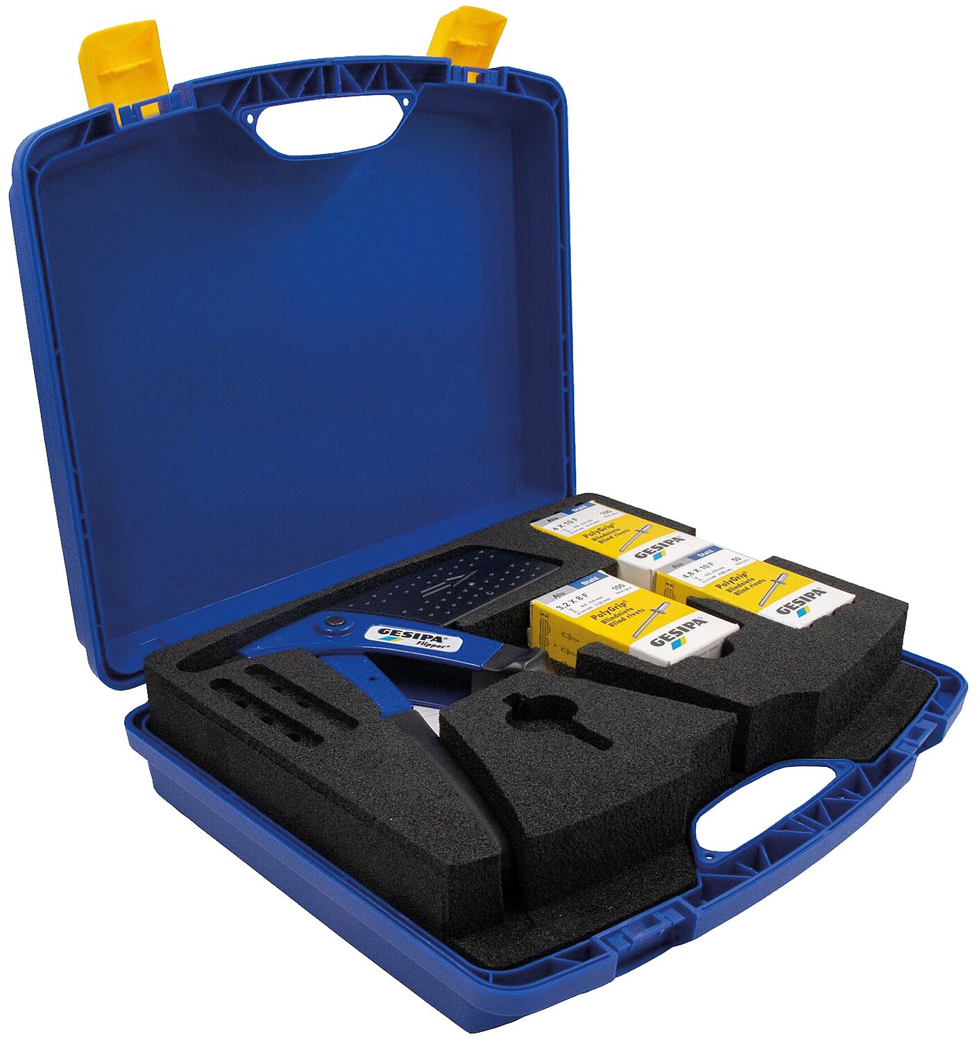 Flipper-Box Gesipa mit Blindnieten