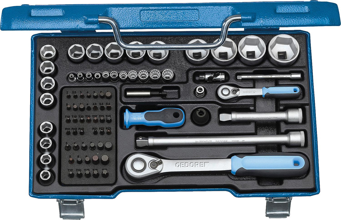 Steckschlüssel-Satz GEDORE 19 V20 U-20, 81-teilig 1/4" und 1/2"