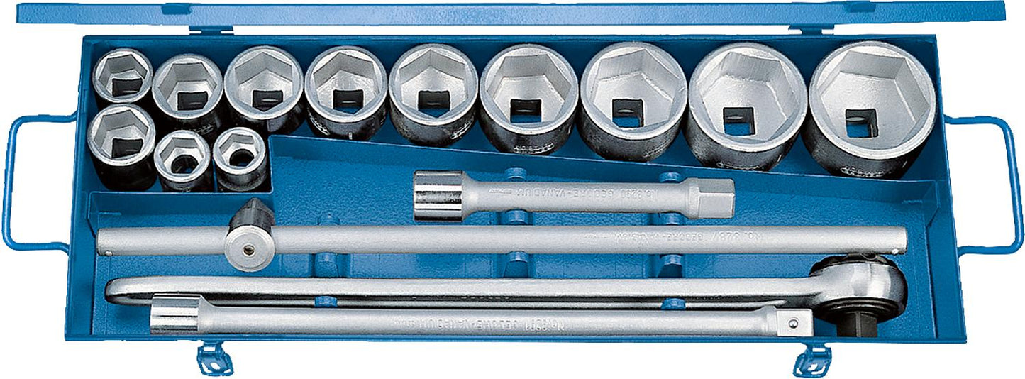 GEDORE 32 FMZ socket wrench set, 16-piece 3/4"