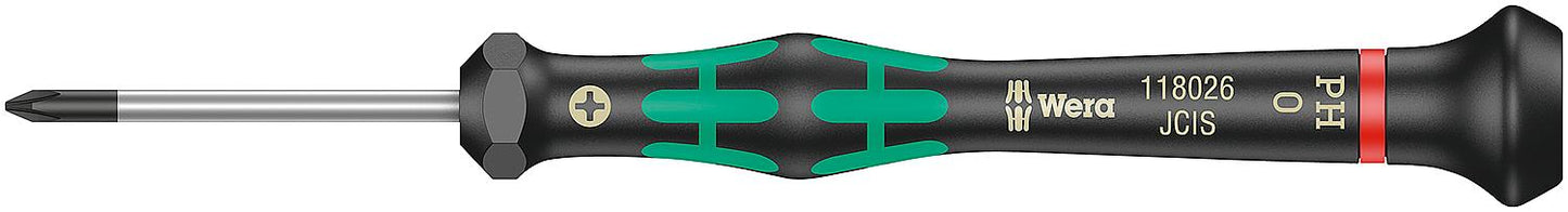 Phillips Schraubendreher Elektroniker Serie Micro, Klinge rund, Black Point Spitze