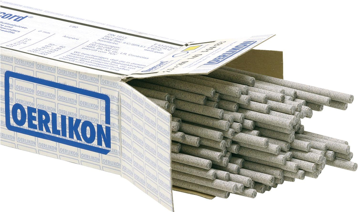 Électrodes en bâtonnet Overcord 2,5 mm x 350 mm, paquet de 275 pièces.