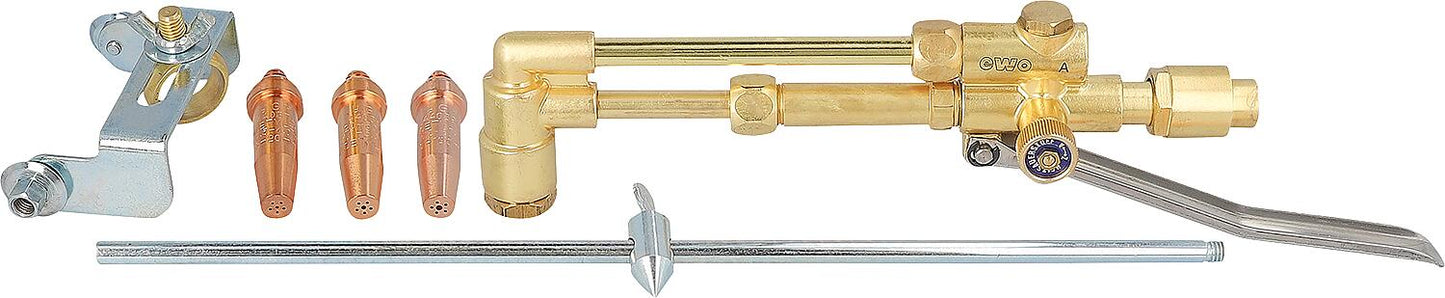 Schneideinsatz für 17 mm Schaft mit Hebel, 3-100mm, mit Zubehör einschl. 3x Blockdüsen 3-100