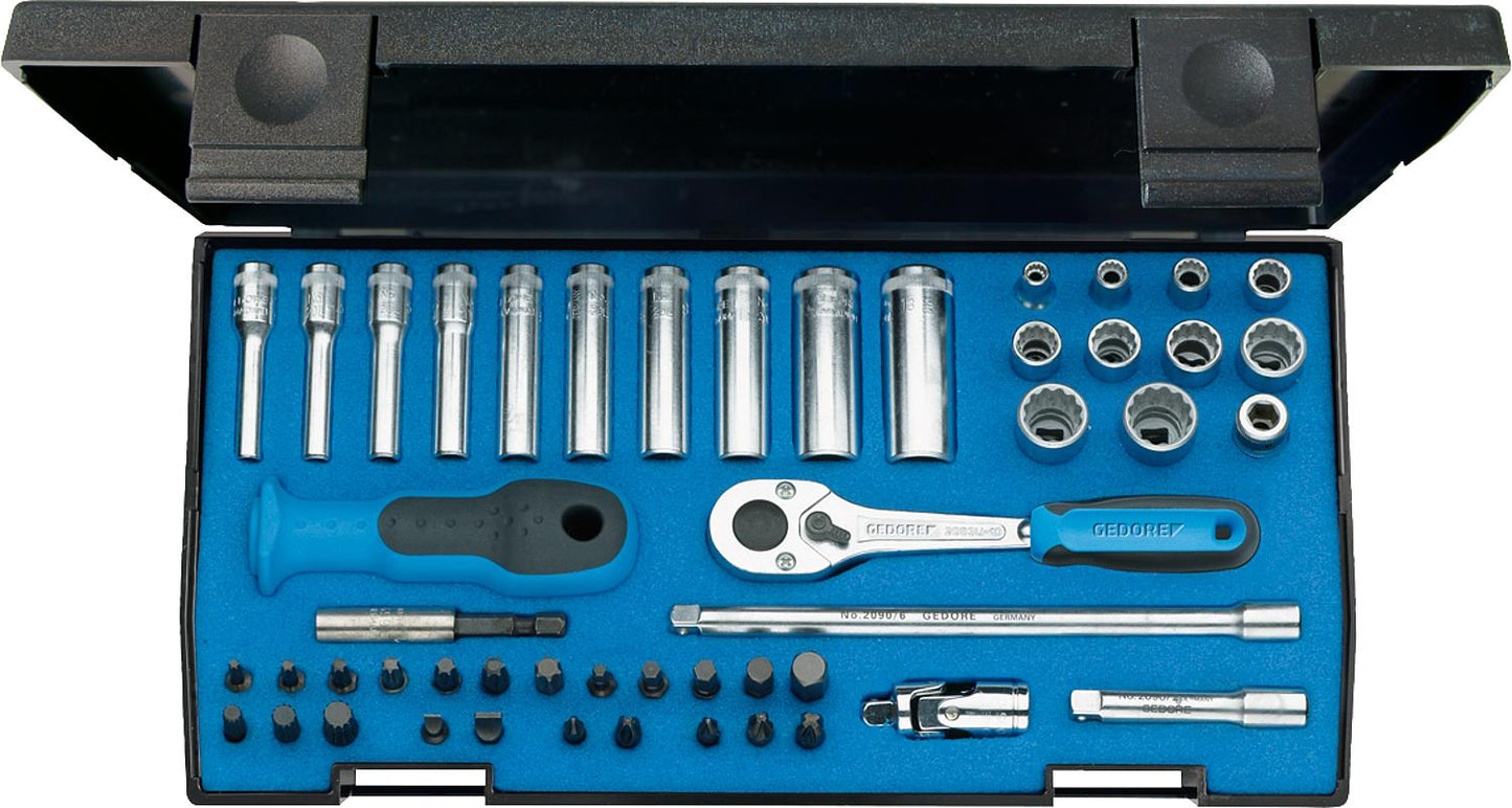 Steckschlüssel-Satz GEDORE 20 LMU-10, 49-teilig 1/4"