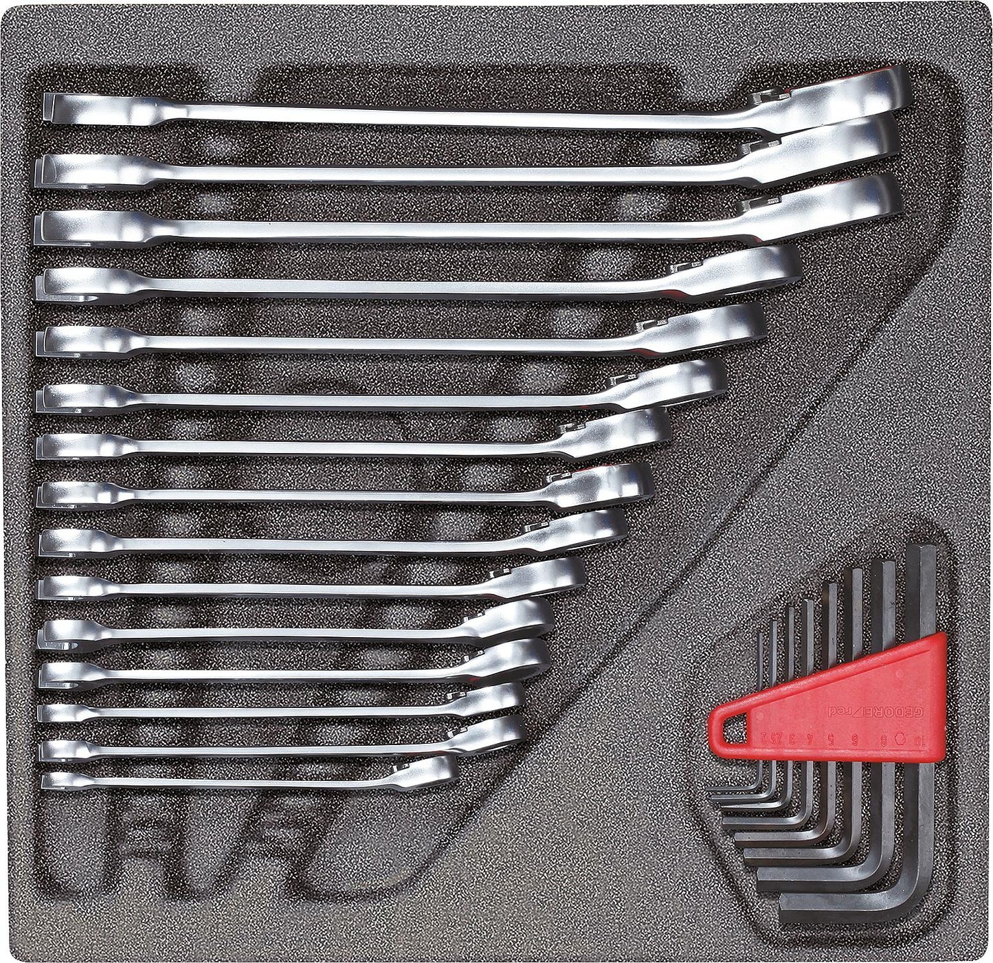 Ringratschenschlüsselsatz GEDORE red 24-teilig