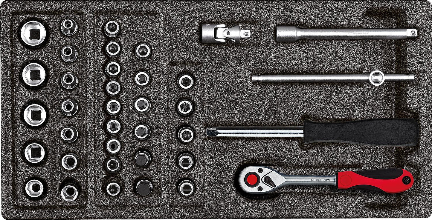 Steckschlüsselsatz GEDORE red 37-teilig 1/4"