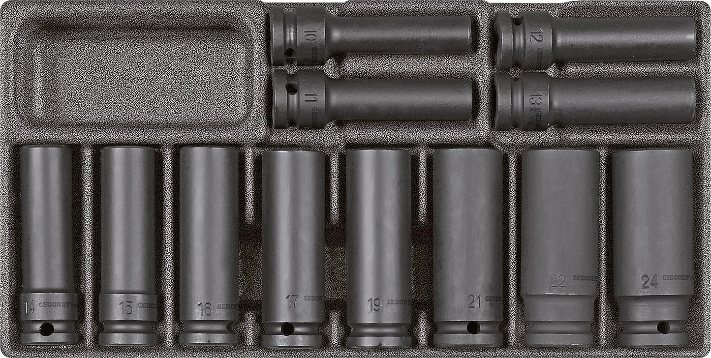 Satz Kraftschraubereinsatz GEDORE red 14-teilig 1/2"