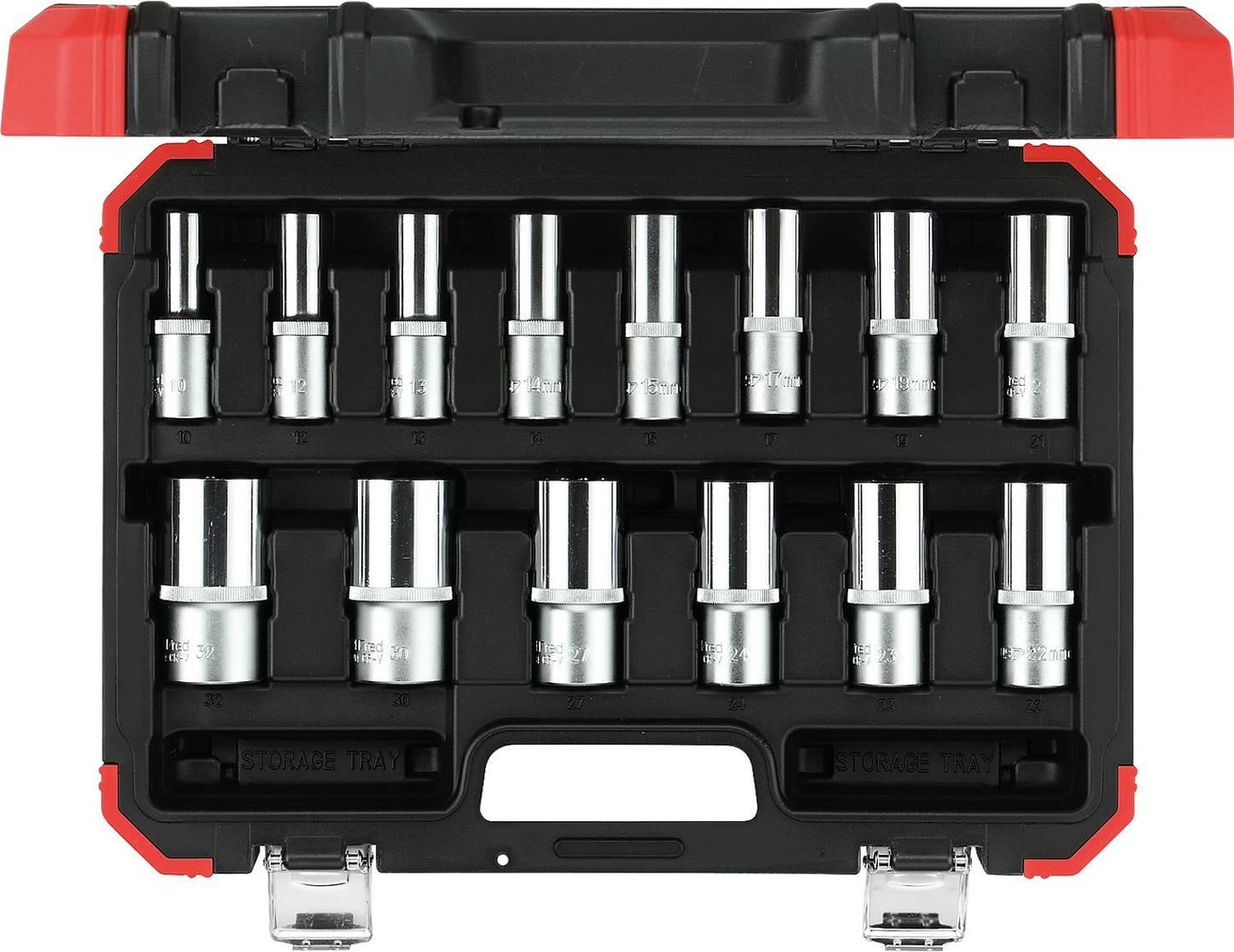Jeu de clés à douille GEDORE rouges R61003114, 14 pièces, 1/2"