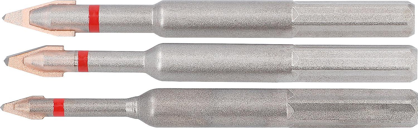Fliesenbohrer-Set Alpen 3-tlg C-Protector, Anti-slip Schaft d=6+8+10mm