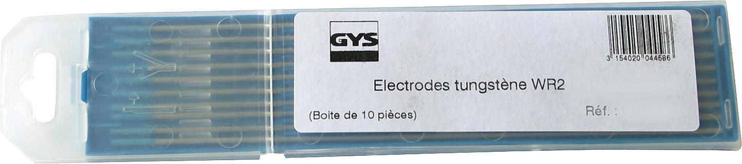 Électrode en tungstène Ø 3,2 mm, turquoise, lot de 10