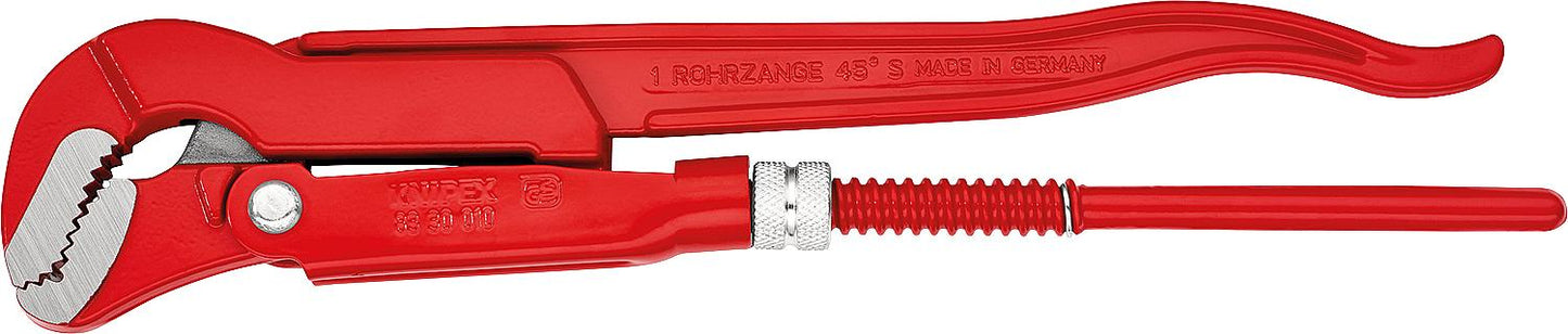 KNIPEX S-shaped pipe wrench, red powder-coated, L: 680mm