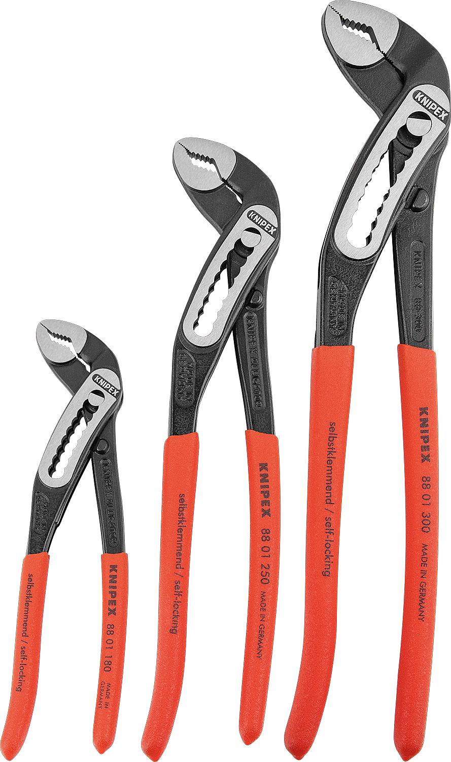 KNIPEX Alligator 3-piece water pump pliers set