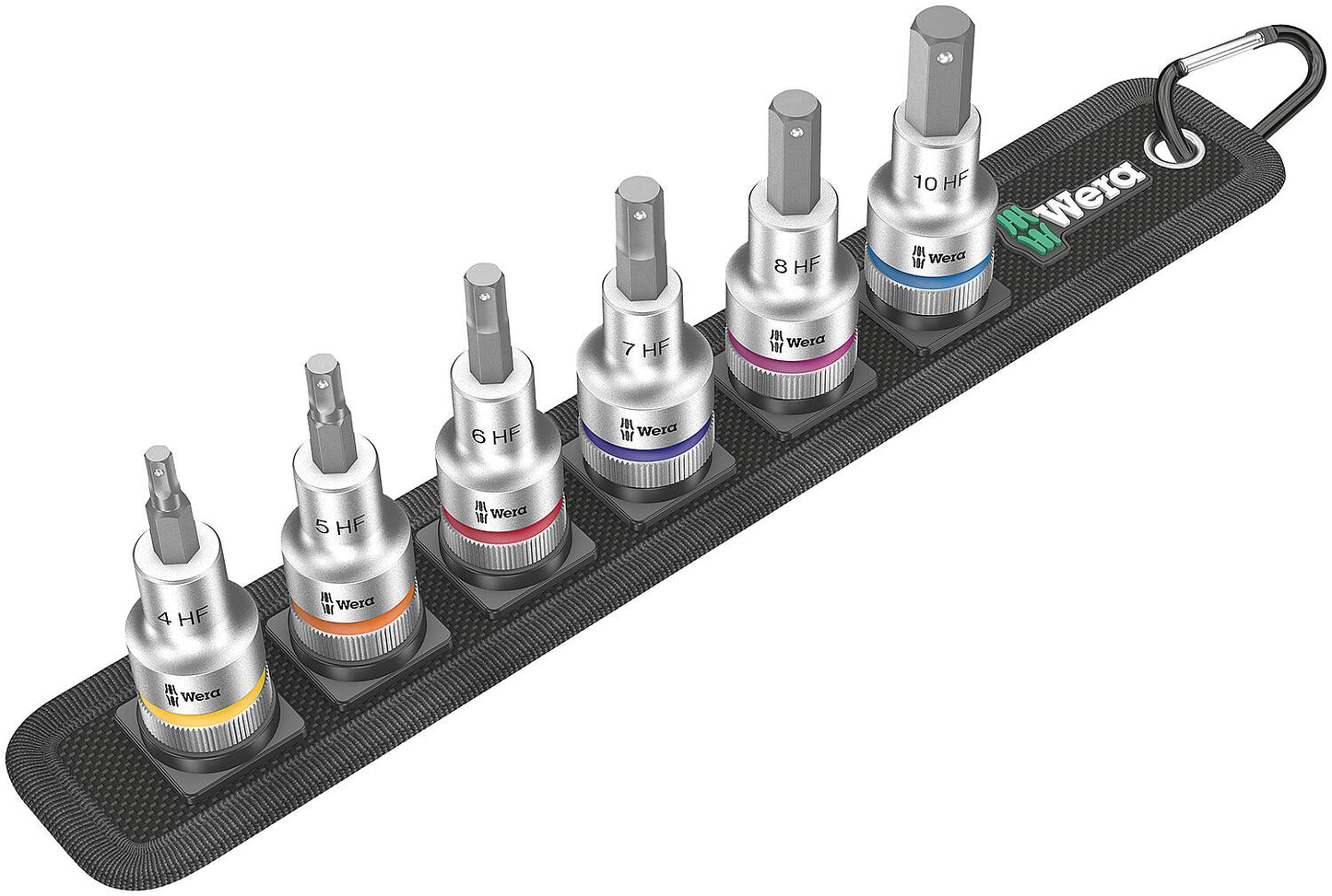Steckschlüsselsatz WERA Belt 1/2", Innensechskant SW 4-10 mit Haltefunktion