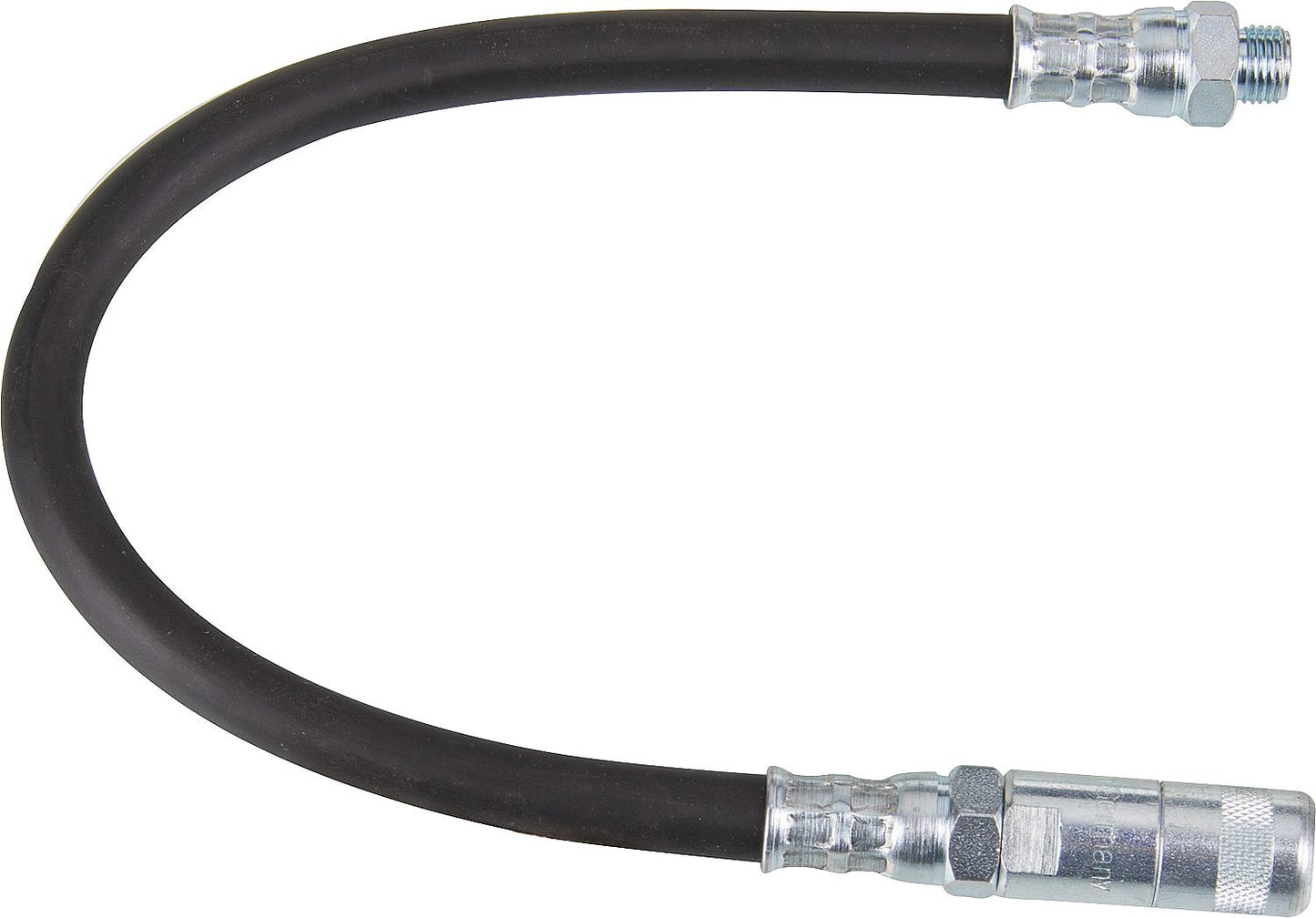 High-pressure rubber armored hoses 400 bar with 4-jaw hydraulic nozzle R 1/8", 500 mm long