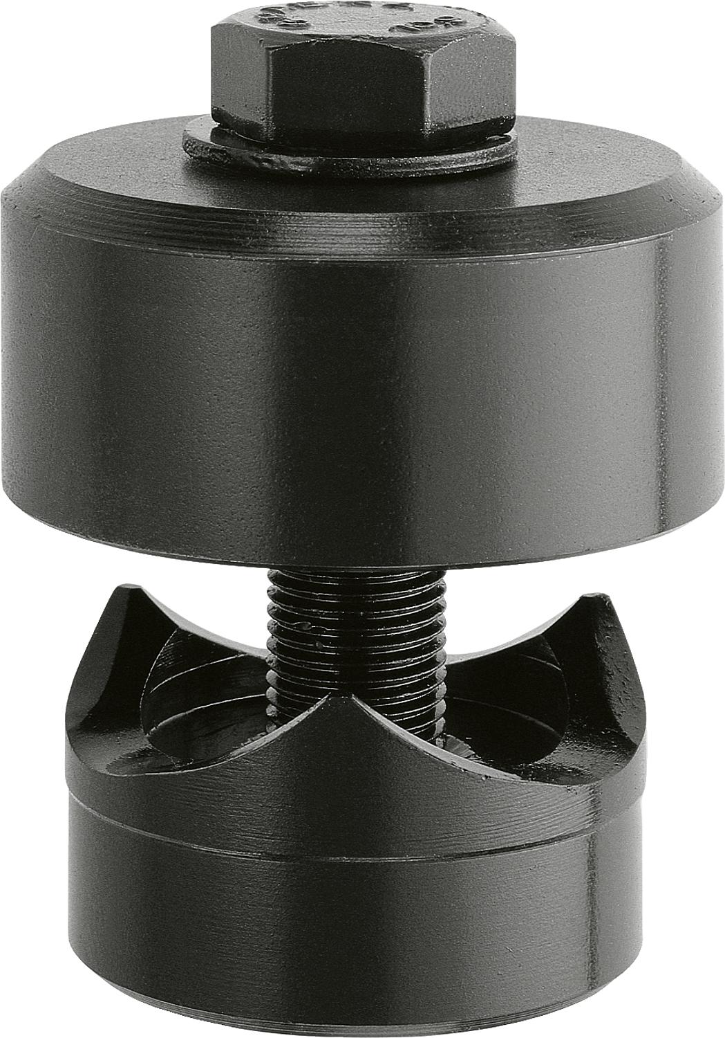 Screw hole with 3-point chamfer, Ø 32 mm