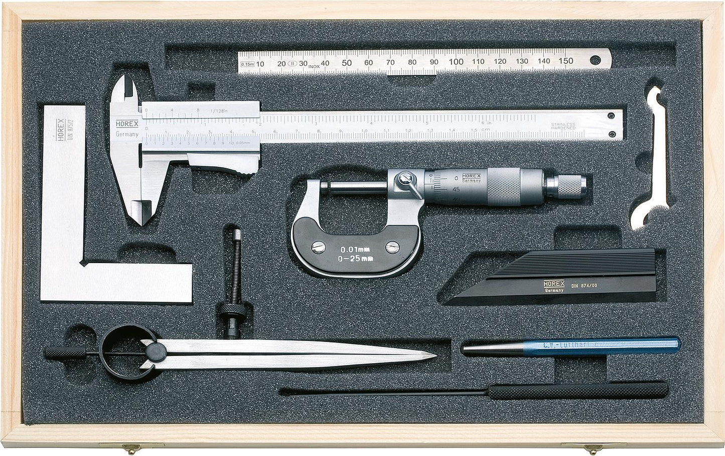 Horex 8-piece measuring tool set
