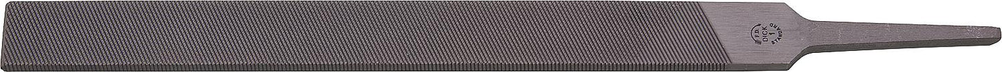 Lime d'atelier, plate et émoussée (sans manche), longueur de coupe : 200 mm (section transversale 20 x 5 mm), taille 1 (gros grain)