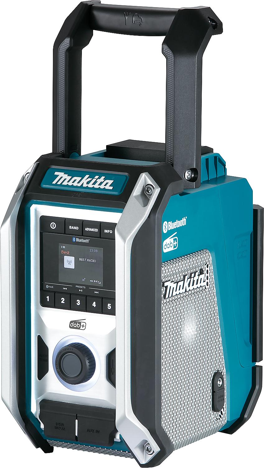 MAKITA DMR115 battery-powered jobsite radio, 12V - 18V with DAB+ reception
