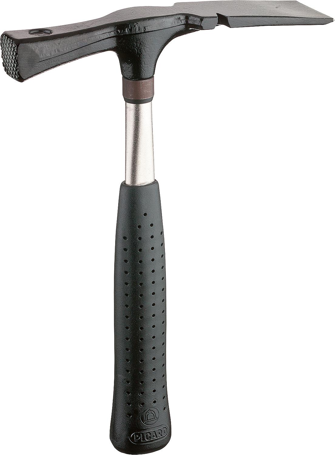 PICARD bricklayer's hammer type 277 Berlin style 600 g, with steel tube handle