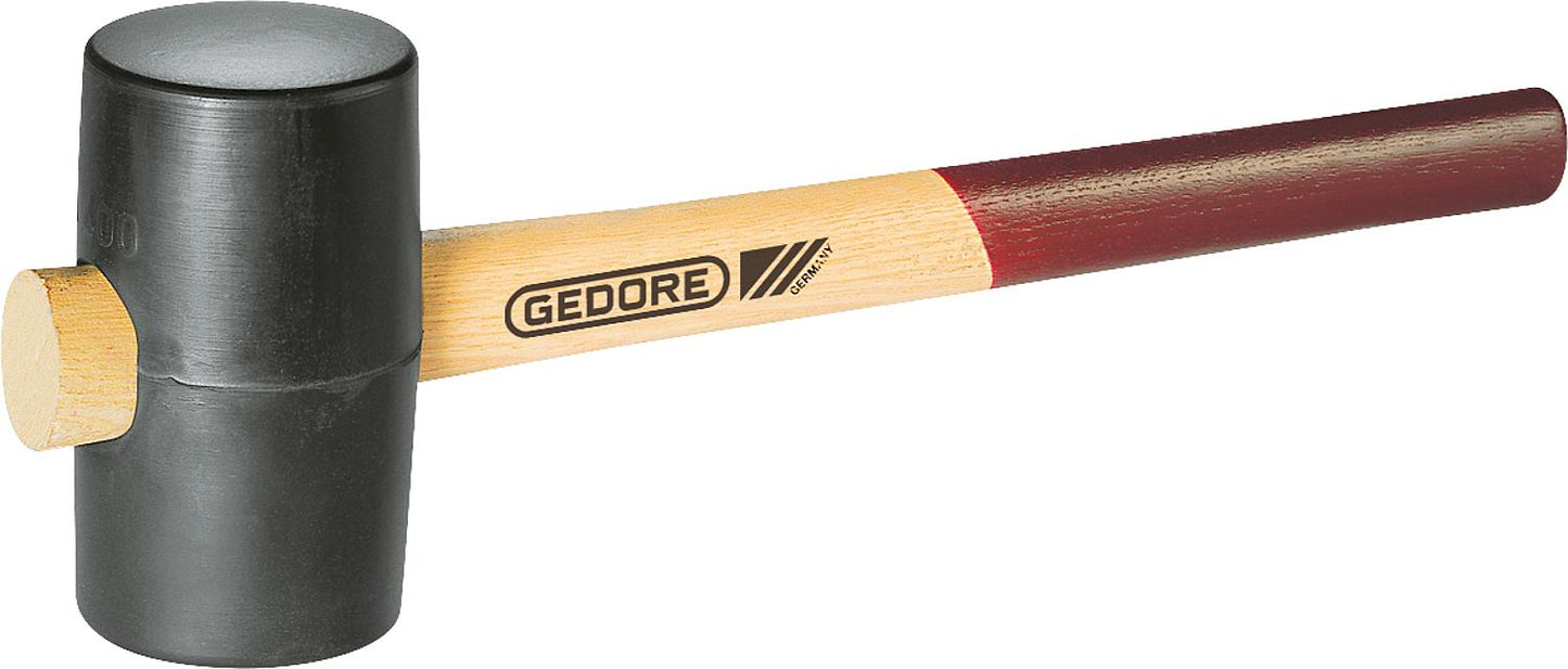 Habero rubber mallet, hard with ash handle, 40 mm Art.No. 226 E-0