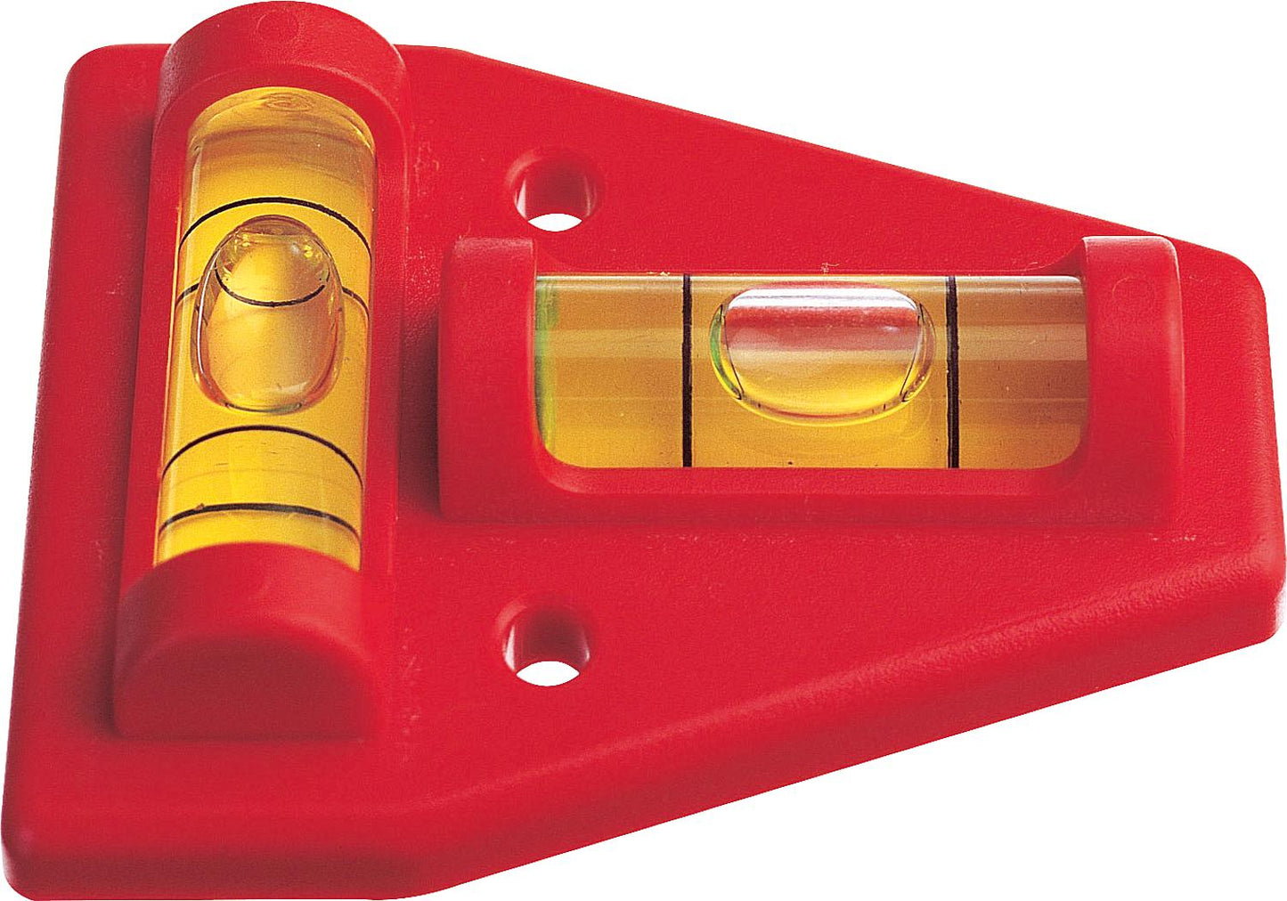 Cross spirit level K 5 made of plastic 45mm x 60mm, 2 unbreakable acrylic vials