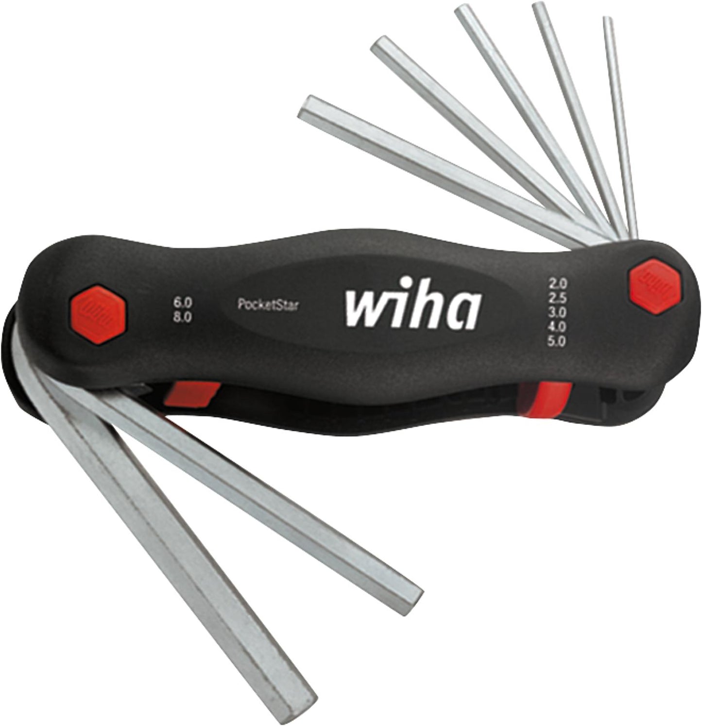 Sechskant-Winkelschlüsselsatz 2/2,5/3/4/5/6/8 7-teilig Typ 351 PG7