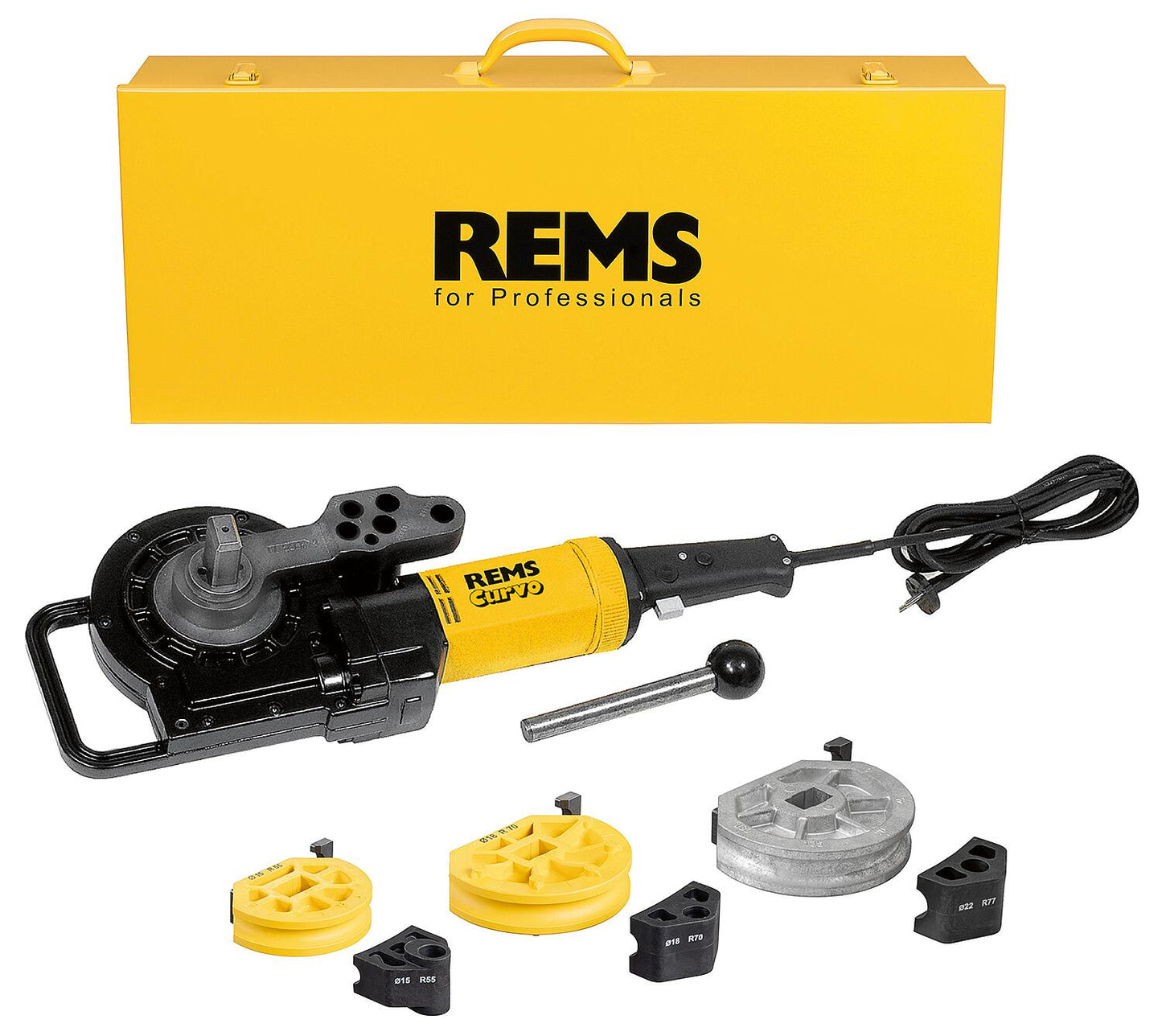 REMS Curvo-Set Elektrischer Rohrbieger Grösse: 15-18-22