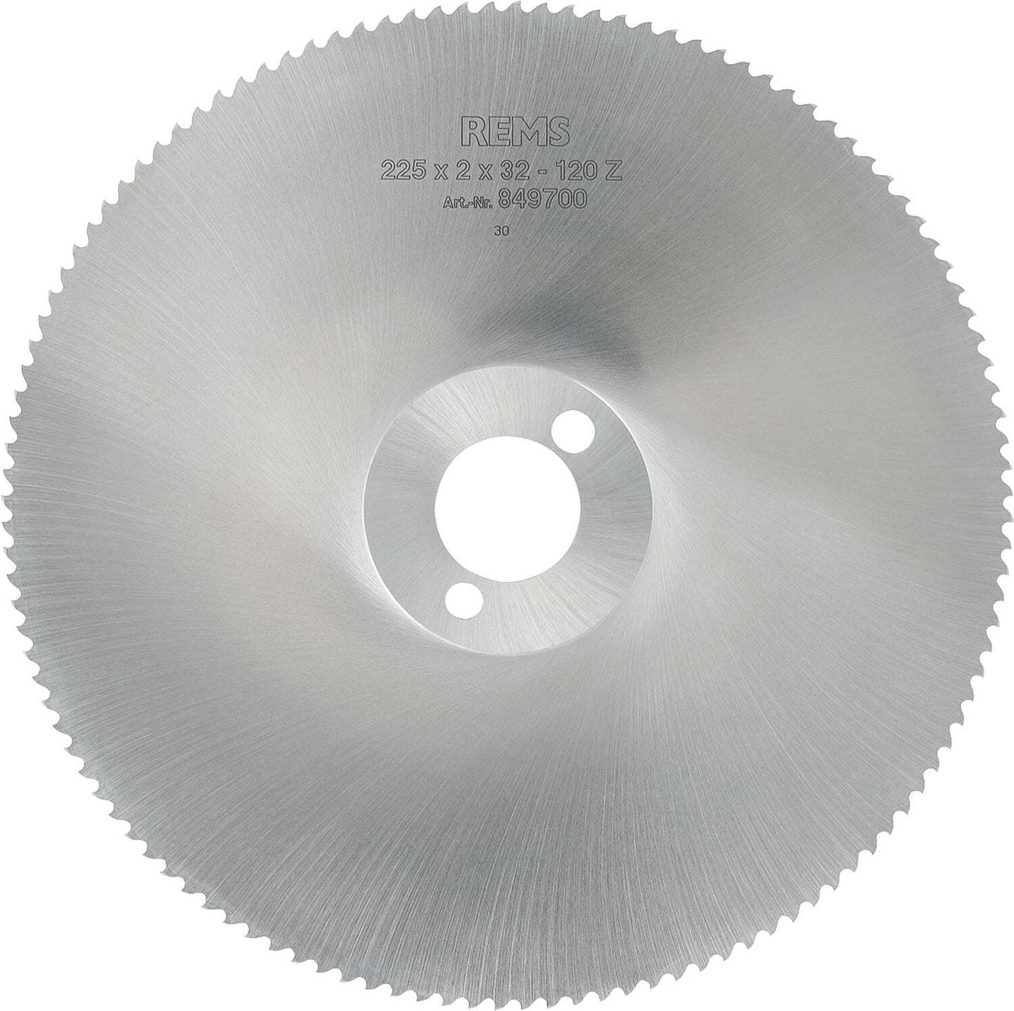 REMS Metallkreissägeblatt HSS speziel für nichtrostende Stahlrohre 225x2x32, 220 Zähne