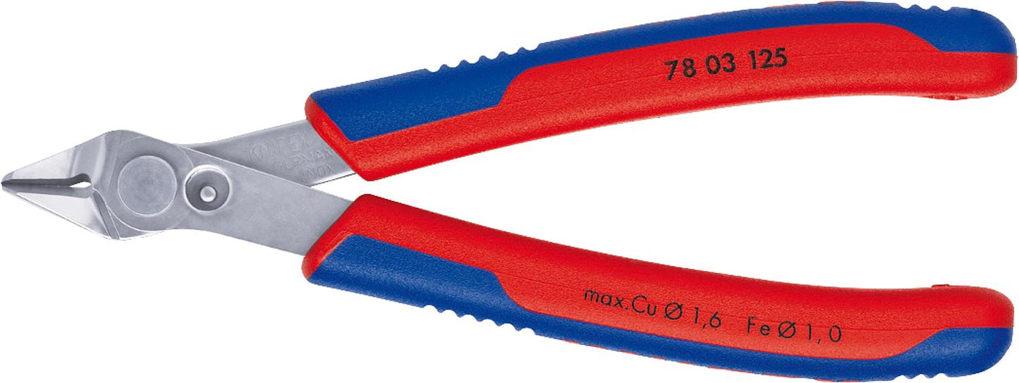 Pince coupante latérale KNIPEX Super Knips XL avec tête polie, longueur 140 mm
