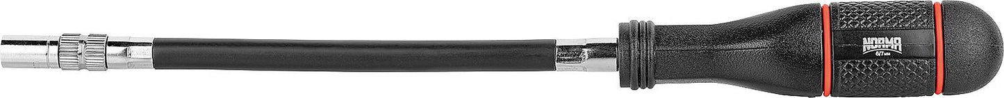 Flexible screwdriver, 25 cm with rotating socket 6mm and 7mm