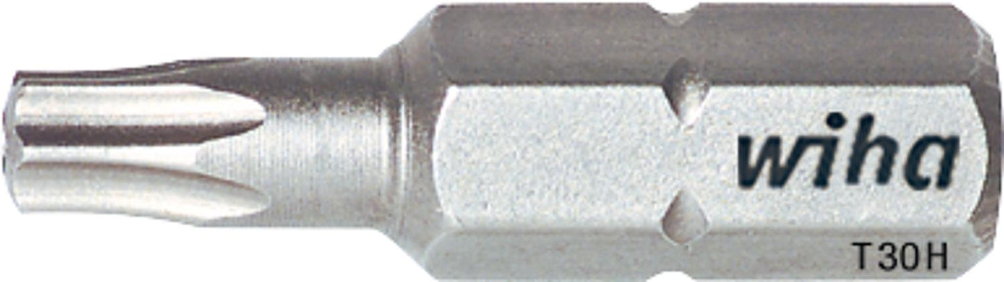 Torx®-TH (mit Bohrung) Bit wiha 7015ZH Standard mit 1/4"-Antrieb, kurz, T10H x 25 mm