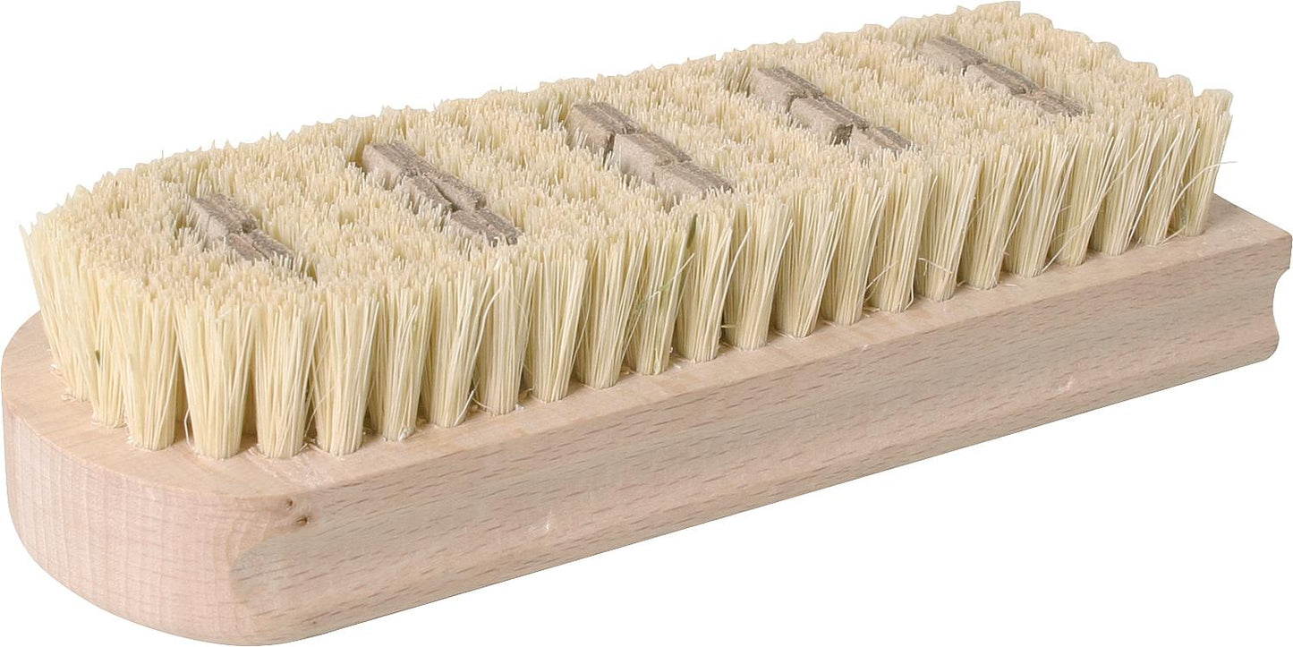 Brosse lissante anti-taches 3/7 rangées, fibres/cuir 20 mm